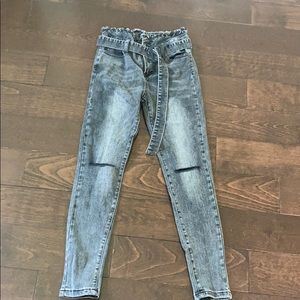 Dark Wash Knee Ripped Ruby and Jenna Jeans